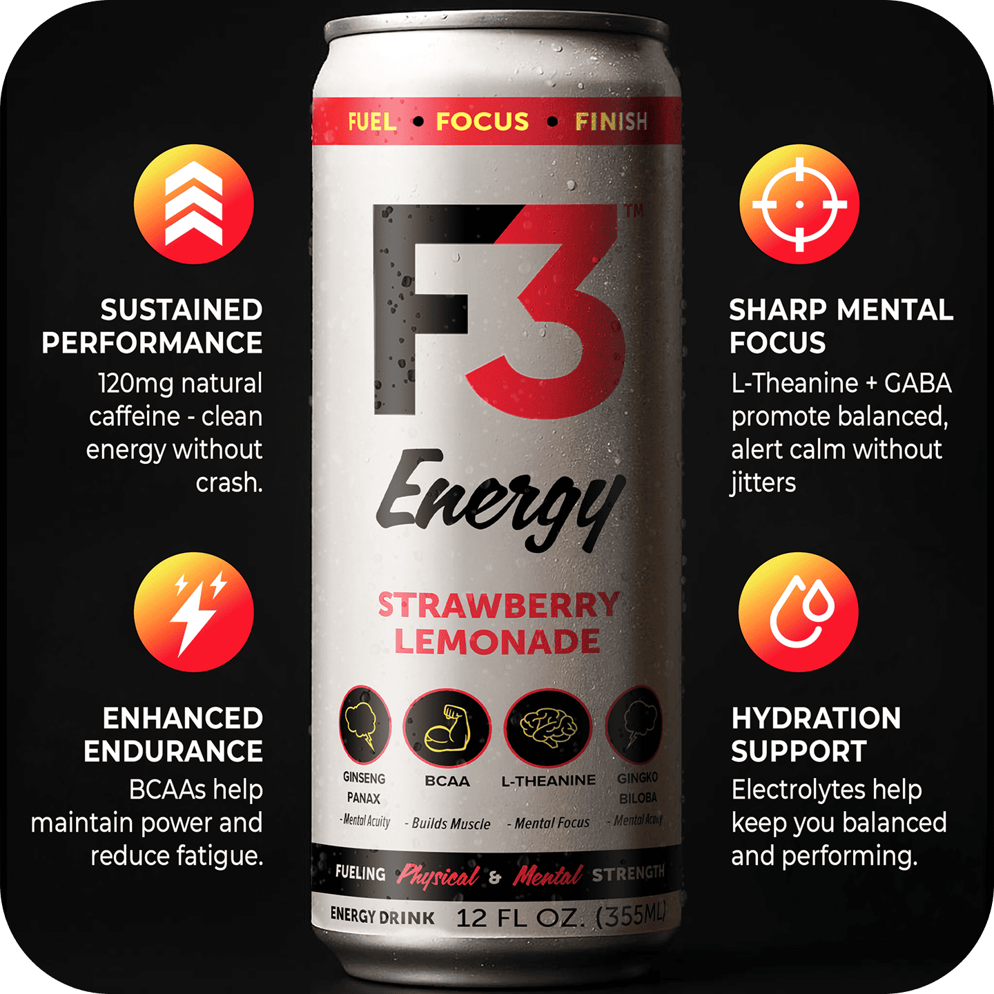 Green palm leaf beside blank white cards on a plain background.