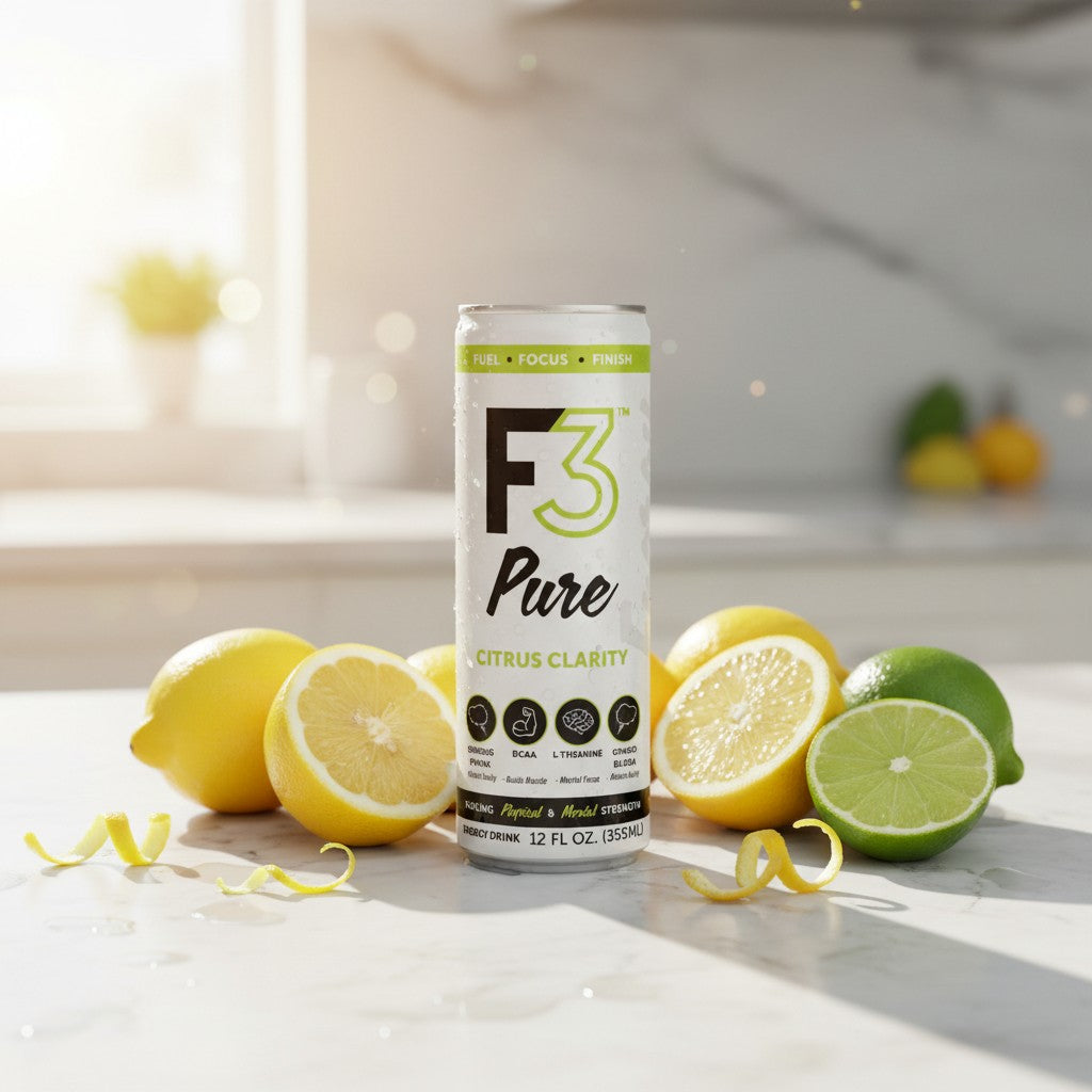 F3 PURE Citrus Clarity Energy Drink - 12 Pack – F3 Energy